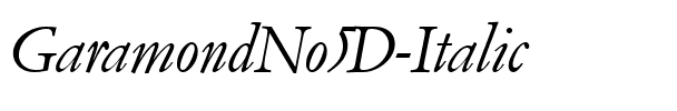 GaramondNo5D Italic.ttf