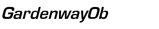 GardenwayObl-Bold Regular.ttf