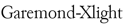 Garemond-Xlight Regular.ttf
