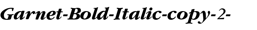 Garnet Bold Italic.ttf