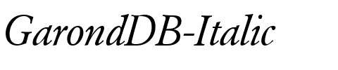 GarondDB Italic.ttf