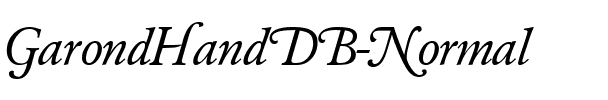GarondHandDB Normal.ttf