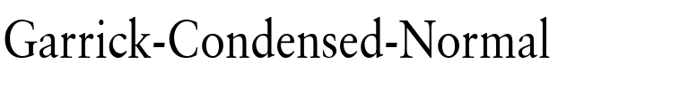 Garrick Condensed Normal.ttf