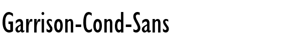 Garrison Cond. Sans Regular.ttf