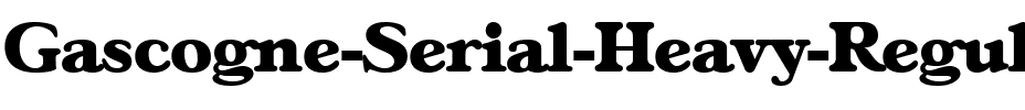 Gascogne-Serial-Heavy Regular.ttf