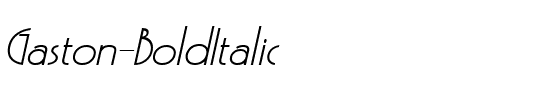 Gaston BoldItalic.ttf