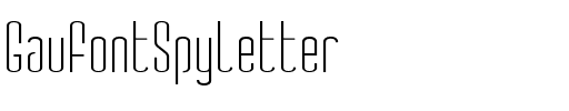 GauFontSpyLetter Regular.ttf