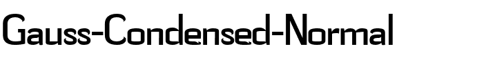 Gauss-Condensed Normal.ttf