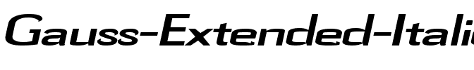 Gauss-Extended Italic.ttf