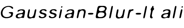 Gaussian Blur Italic Regular.ttf
