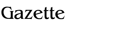 Gazette Regular.ttf
