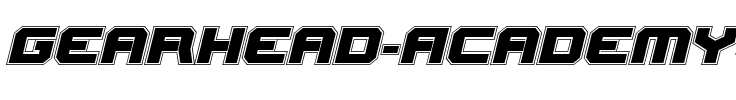 Gearhead Academy Italic Italic.ttf