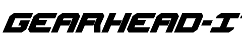Gearhead Italic Italic.ttf