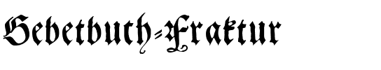 Gebetbuch Fraktur Regular.ttf