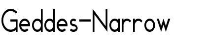 Geddes Narrow Regular.ttf