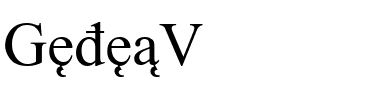 GedeaV Regular.ttf