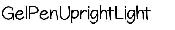 GelPenUprightLight Light.ttf