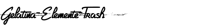 Gelatina Elemente Trash Regular.ttf