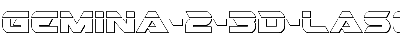 Gemina 2 3D Laser Regular.ttf