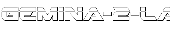 Gemina 2 Laser 3D Regular.ttf