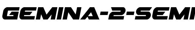 Gemina 2 Semi-Italic Semi-Italic.ttf