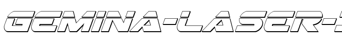 Gemina Laser 3D Italic Italic.ttf