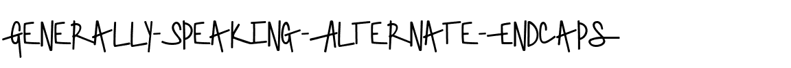 Generally Speaking Alternate Endcaps Regular.ttf