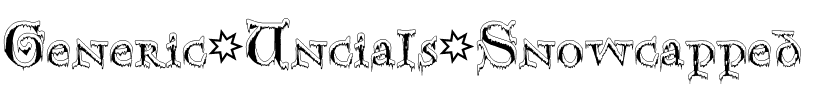 Generic Uncials 'Snowcapped' Regular.ttf