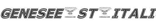 Genesee St Italic.ttf