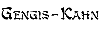 Gengis Kahn Regular.ttf