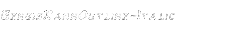 GengisKahnOutline Italic.ttf
