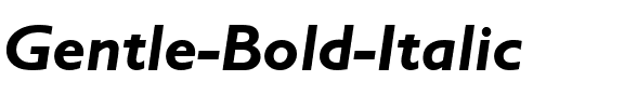 Gentle Bold Italic.ttf