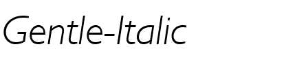 Gentle Italic.ttf