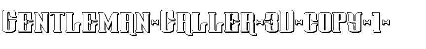 Gentleman Caller 3D Regular.ttf