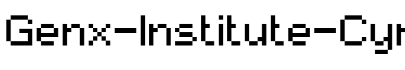 Genx Institute Cyr Regular.ttf