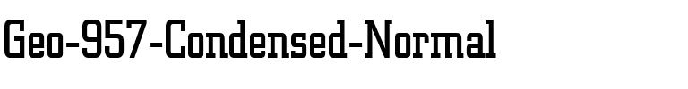 Geo 957 Condensed Normal.ttf
