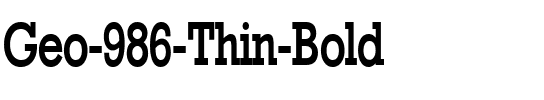 Geo 986 Thin Bold.ttf