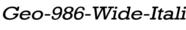 Geo 986 Wide Italic.ttf