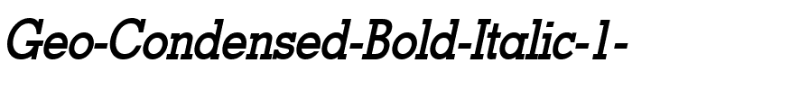 Geo-Condensed Bold Italic.ttf