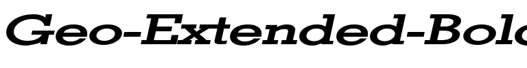 Geo Extended Bold Italic.ttf