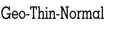 Geo Thin Normal.ttf