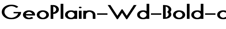 GeoPlain Wd Bold Bold.ttf