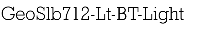 GeoSlb712 Lt BT Light.ttf