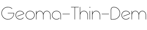 Geoma Thin Demo Regular.otf