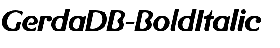 GerdaDB BoldItalic.ttf