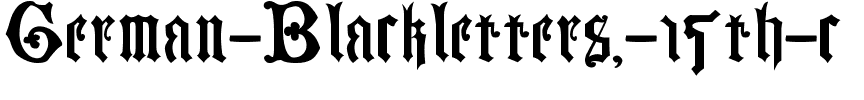 German Blackletters, 15th c. Regular.ttf