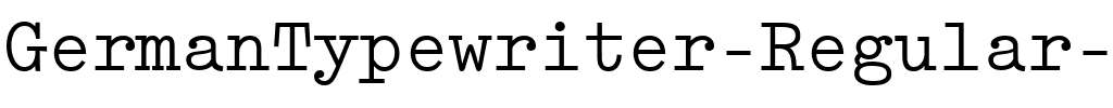 GermanTypewriter Regular.ttf