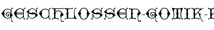 Geschlossen Gotik Kaps Normal.ttf