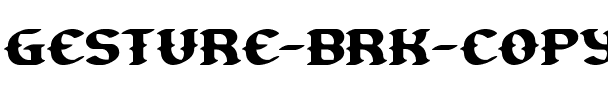 Gesture BRK Normal.ttf