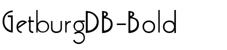 GetburgDB Bold.ttf